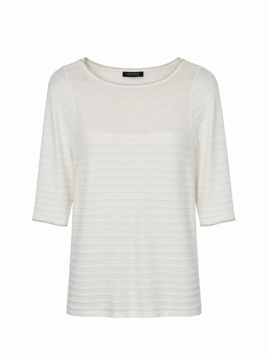White House Black Market Tops - White House Black Market Women's M White Textured Top